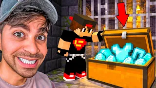 طلعت لي دروع دايموند من الصندوق !! - ماين كرافت #2
