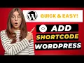 How To Add Shortcode In WordPress 2026 - FAST Easy