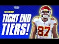 Tight End Tiers TE Draft Guide Rankings Projections ADP 2023 Fantasy Football Advice