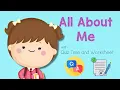 All About Me Self Introduction Lesson Preschool Lesson with Quiz Time and Free Worksheet