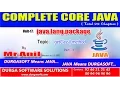 Core Java - java lang package