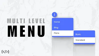 EASIEST Way to Create a Multi Level Menu Pure CSS In 3 MINS
