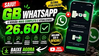 CHEGOU🔥 GB WHATSAPP MAS e PRO ATUALIZADO V26.60✅ Ultima atualização 