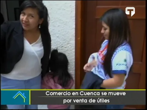 Comercio en Cuenca se mueve por venta de útiles