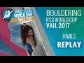 IFSC Climbing World Cup Vail 2017 - Bouldering