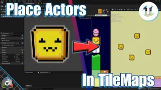 How to Place Actors Animated Tiles In Paper2D Tilemaps UE5 Tutorial