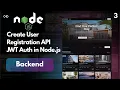 Create User Registration API JWT Auth in Node js with Express MongoDB BookMyStay Backend