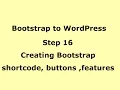 WordPress Tutorial - Bootstrap shortcode buttons features