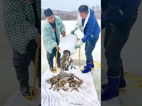 Perforated Barrel Ice Fishing Release