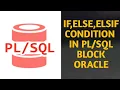 IF ELSE ELSIF IN PLSQL HOW TO USE IF ELSE IN ORACLE PLSQL TUTORIAL CODING TALETIYA