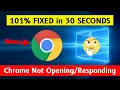 How To FIX Google Chrome Not Responding Problem in 30 SECONDS