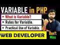 PHP Tutorial - Variable in PHP Concept Rules Practical PHP Course