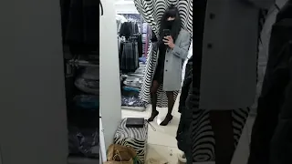 Crossdresser Shopping in Mall
