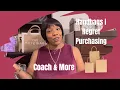 I Regret purchasing these handbags Coach Brahmin more 2022 I style liz
