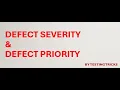 Severity and Priority in software testing Difference between priority and severity