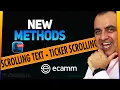 How To Make Scrolling Text In Ecamm Live Easy 3 WAYS Scrolling Ticker