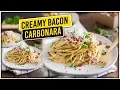 CREAMY BACON SPAGHETTI PASTA CARBONARA