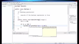 Java Tutorial 8 IF ELSE Statements and Relational Operators