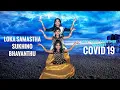 LOKAM MUZHUVAN SUKHAM PAKARANAYI - COVID19 dance by #lakshyamomanddaughters #mejo #johanna #jonadha