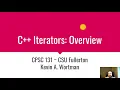 C Iterators Overview