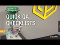 WorkLink quick QA checklists