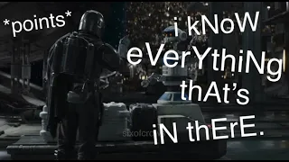 din djarin being a comedian for 5 minutes and 14 seconds straight the book of boba fett