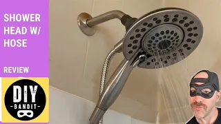 Delta Shower Head Review Dual Handheld w Extendable Hose Brushed Nickel
