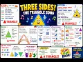ONE TWO THREE TRIANGLE Three Sides Three Corners Shape Song for Kids