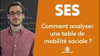 Comment analyser une table de mobilité sociale ?  - SES - Terminale - Les Bons Profs