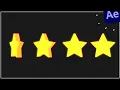 3D Review Stars Animation in After Effects Tutorials NO PLUGIN