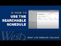 How to Use The Searchable Schedule