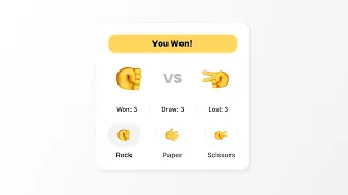 Build Rock Paper Scissors Using HTML CSS JavaScript JavaScript Game Project