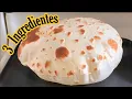 Easy and delicious flour tortillas with 3 mild ingredients