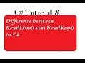 ReadLine vs ReadKey Methods in C