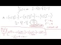Integrals Test Review Homework Walkthrough