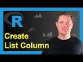 R Create Data Frame where a Column is a List Example Different Variable Types data frame I