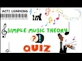 Simple Music Theory Quiz 1 for kids