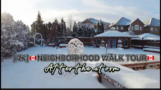 Download [4K] 🇨🇦NEIGHBORHOOD WALK TOUR AFTER THE STORM🇨🇦#snowstorm2022 #canada #lifeincanada MP3