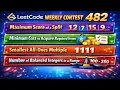 LeetCode Weekly Contest 482 Problems A D C Solutions Explained INTUTIVE APPROACHES