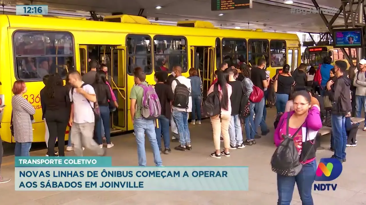 Transporte coletivo: novas linhas de ônibus começam a operar aos sábados em Joinville