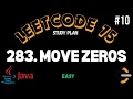 Leetcode 283 Move Zeroes Easy Java Solution