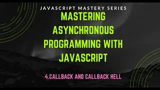 4 callback and callback hell Asynchronous javascript in Bangla