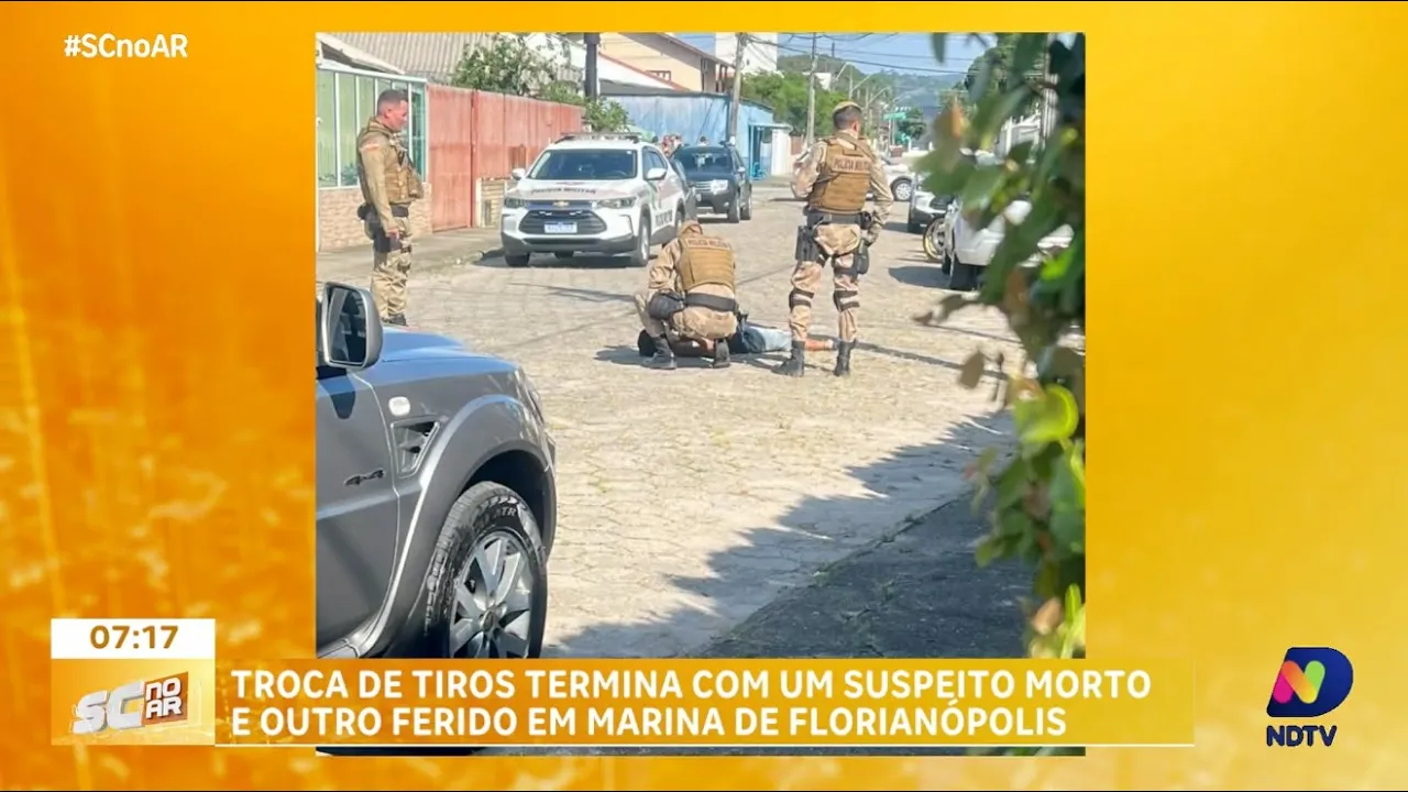 Troca de tiros em marina de Florianópolis deixa suspeito morto e outro gravemente ferido