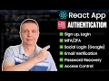 React App Authentication with Amazon Cognito MFA and Social Login