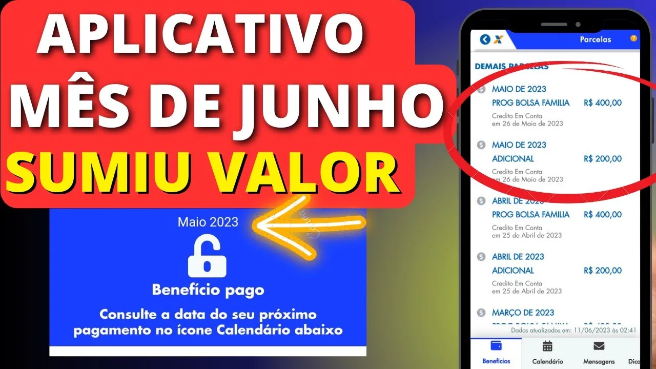 APLICATIVO BOLSA FAMÍLIA SUMIU VALORES VOLTOU PRO MÊS DE MAIO O  QUE ACONTECEU