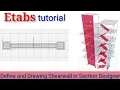 Etabs tutorial Drawing shearwall in section designer
