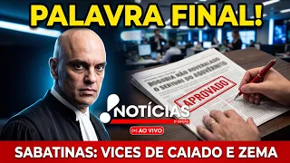 Exclusivo: Moraes interferia em jornal de Vorcaro; vices de Caiado e Zema são sabatinados