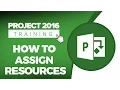 Microsoft Project 2016 Tutorial - How to Assign Resources in MS Project 2016