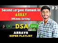 Second Largest Element in an Array C DSA
