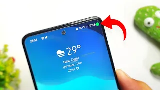  green dot in android phone stay alert
